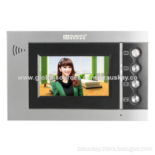 Video Intercom System, IR Night Vision, CCD Camera and Expands ID/IC Access Control FunctionNew